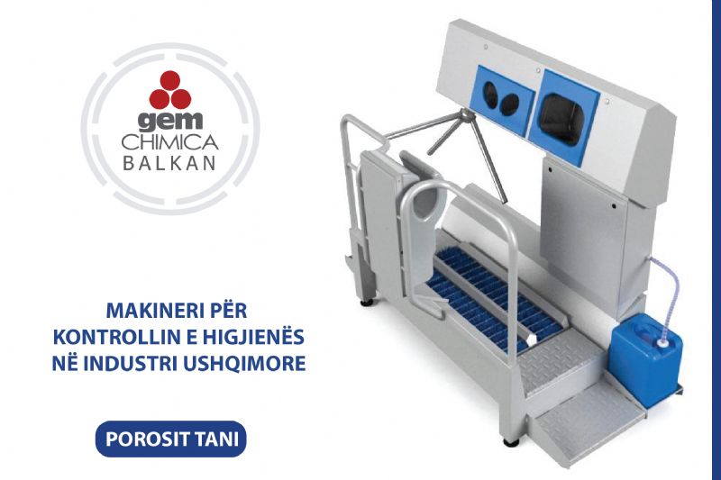 Makineri per kontrollin e higjienes ne industri ushqimore, Pajisje per sanitizimin ne fabrikat ushqimore, Makineri per higjiene dhe dezinfektim ne industri, Pajisje per parandalimin e kontaminimit ne ushqime